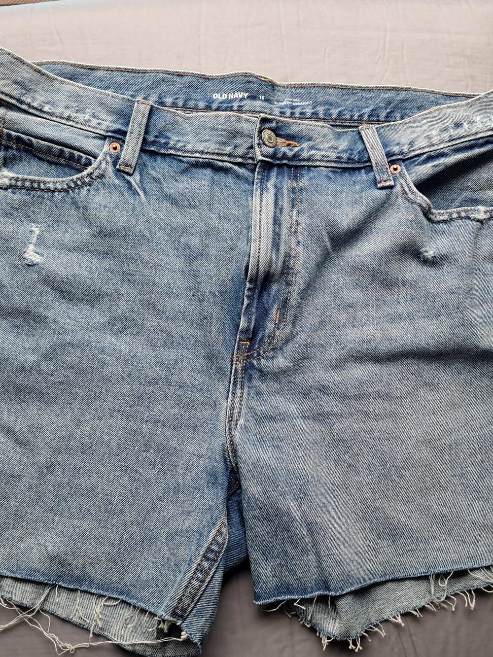 Nwt Old Navy Women's Faded Denim Shorts High Waisted